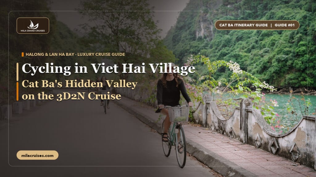 Cycling in Viet Hai Village: Cat Ba's Hidden Valley on the 3D2N Cruise — Mila Cruises